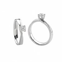 Anello Giorgio Visconti Donna in Oro bianco Diamante 0.21 Ct AB16294 - AB16294